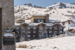 Walk to skiing!!!! Welcome to The Silverado Lodge– Full Service Resort At Canyons Village.