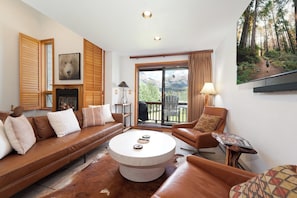 Main Living and Dining Space - Wood Burning fireplace (wood provided)