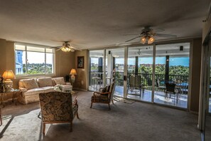 Living Area with Balcony Access