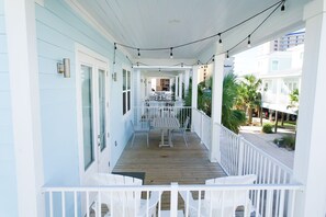 Relax on the balcony both day and night