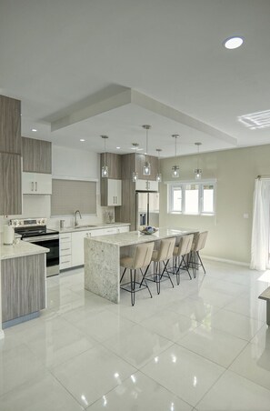 Ground Floor Kitchen and Island