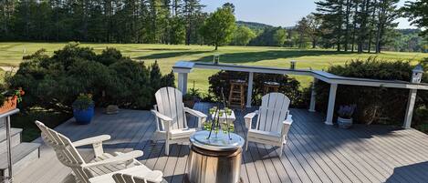 Back Deck Overlooks 17th hole Sunapee Country Club