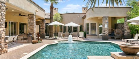 "From swim pool to hot tub, bean bag boards, firepit, orange tree and a movie theatre. We would come back." Steve - March 2024