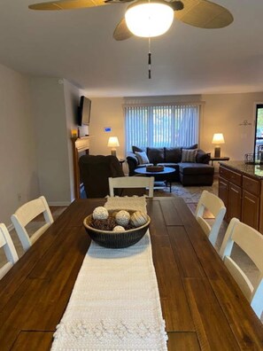 Dining room to living room view. Lots of open space to enjoy family & friends.