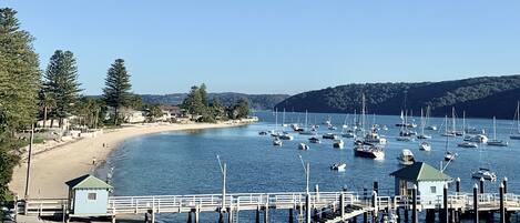 Across the road from Snappermans beach & the ferry wharf