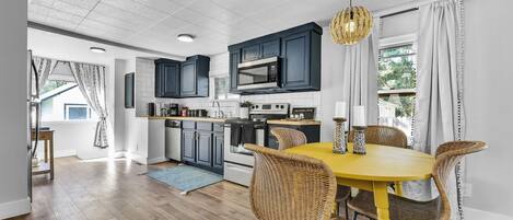 Dining nook and kitchen