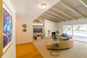 View of Living Room with outdoor views.