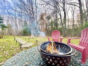 WoodLawn's Wood-Burning Firepit w/ Complimentary Wood & Kindling