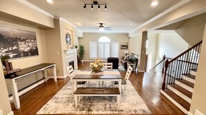 View from Kitchen to Living Room