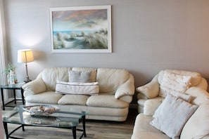 Welcome to Your Oceanfront Three Bedroom, 2.5 Bath Oceanfront Condo!
