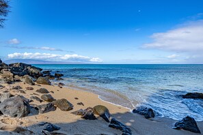 Pohaku Beach Park across the street