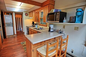 Kitchen with Regular Coffee Maker and Keurig