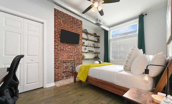 Relax in this comfy king-size bed. Sweet dreams await!