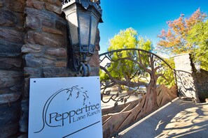 Our seven-acre property is fully fenced and gated for guests only
