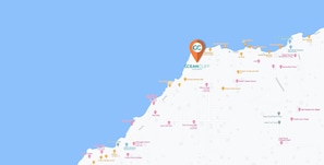 Carte de l’hébergement