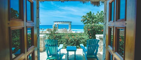 Seaside Cottage View overlooking pool and ocean