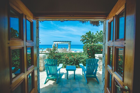 Seaside Cottage View overlooking pool and ocean