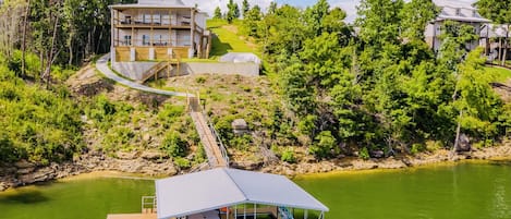 Waterfront home with lake views from every room!