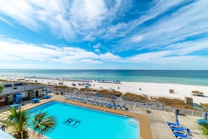 Beautiful beach views from your private balcony