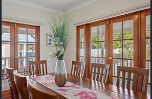 The elegant dining room