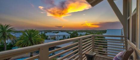 Sunrise and Sunsets- Gulf views from master balcony