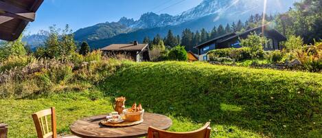 Magnificent terrace and view from chalet