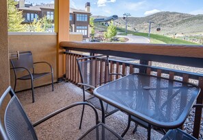 Outdoor seating on private patio