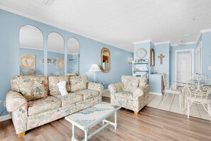 Living room with plenty of seating