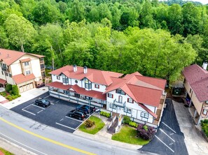 Aerial view of suites
