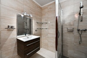 Full Bathroom with walk in shower