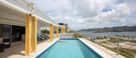 Panoramic view from your private pool.