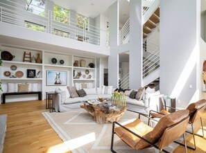 Living Room with views to 2nd Level 

