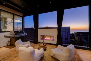 Indoor/Outdoor patio offers a warmth and comfort after the sun goes down…