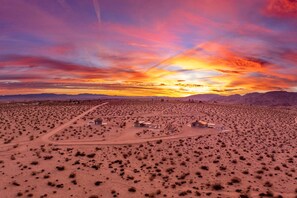 Desert sunrise. Casa De Sunset (in the middle)