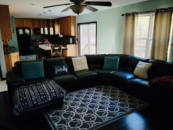 Sit back and relax while creating your meal - movie time!!
