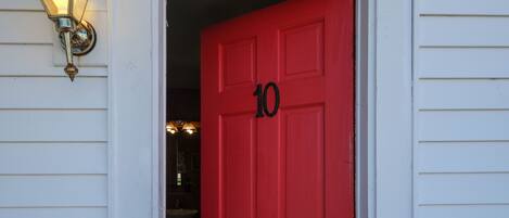 Entrance to cottage 10 on ground floor