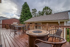 Back Deck with seating