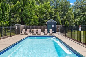 Your private, heated pool opens this summer!