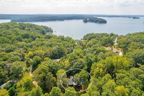 Our house circled, 5-8 min walk to the private dock