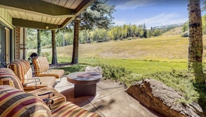 Outdoor Patio directly on the slopes of Fanny Hill (Snowmass Ski Area) 
