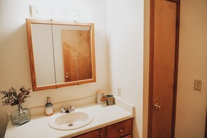 Downstairs bath.