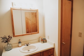 Downstairs bath.