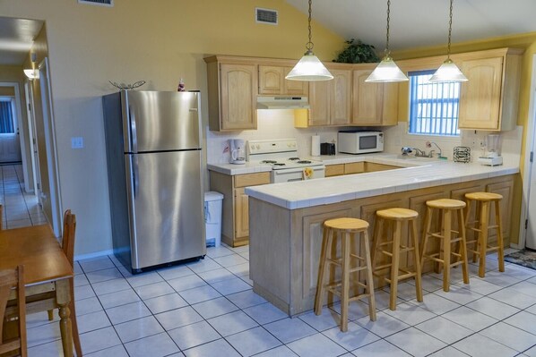Refrigerator, Furniture, Room, Indoors, Kitchen Island