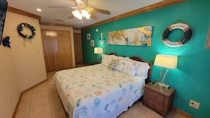 Bedroom, Room, Indoors, Ceiling Fan, Bed