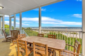 First Level Oceanfront Patio!