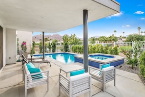 Pool and SPA with mountain view