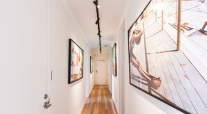 Hardwood floors in living areas