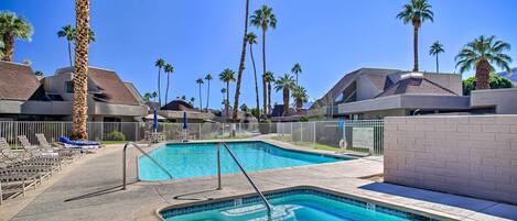Rancho Mirage Vacation Rental | 1BR | 1.5BA | Step-Free Access | 980 Sq Ft