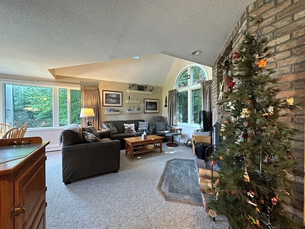 Our beautiful cozy three bedroom Fall Line condominium with wood burning fireplace is the perfect place to relax after a day of skiing or golfing.