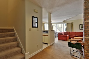 Kitchen and living room area